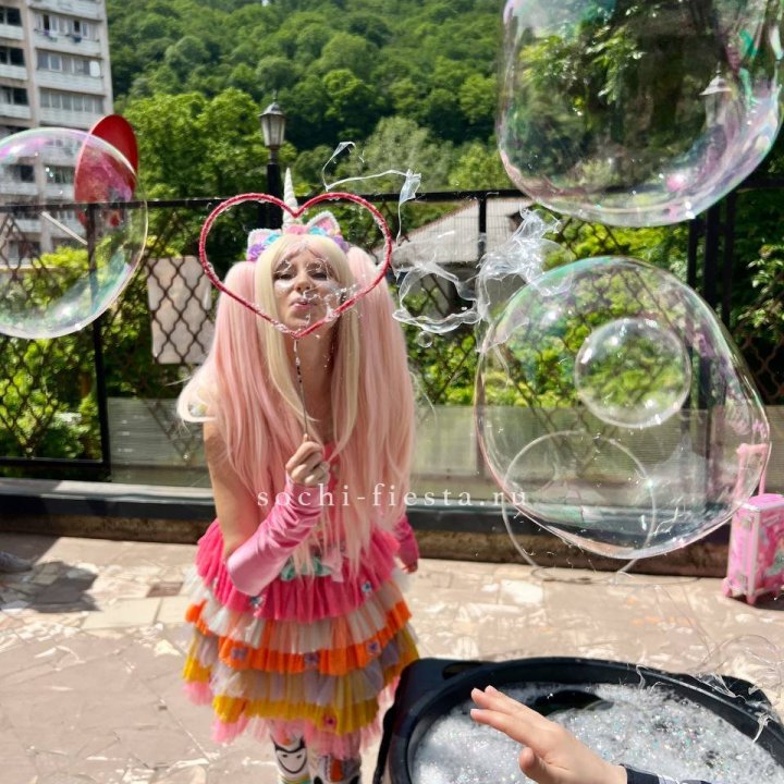 Шоу мыльных пузырей в Новороссийске