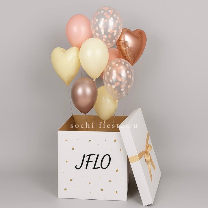 Коробка-сюрприз с шарами №2 в Новороссийске