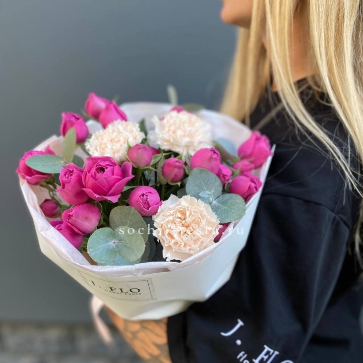 Букет с мисти бабблс №2 в Новороссийске