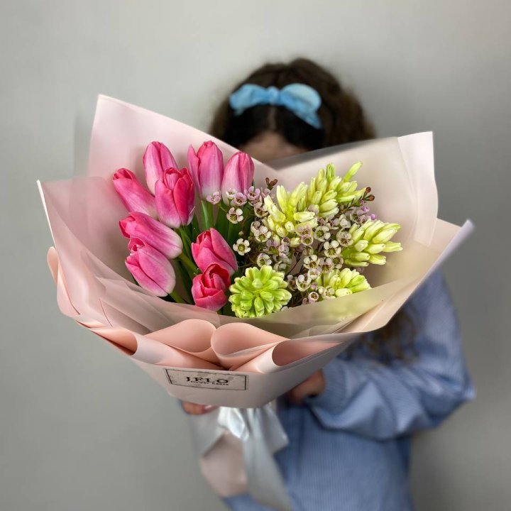  Дуо тюльпаны и гиацинты в Новороссийске