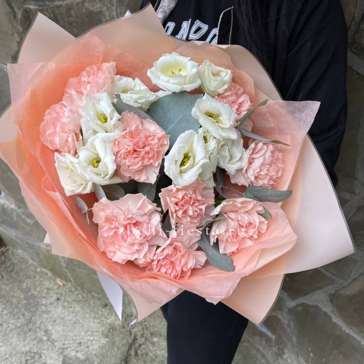  Букет диантусов "Пич" в Новороссийске