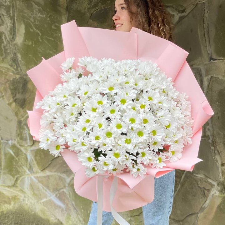  Букет хризантем "Крем" в Новороссийске