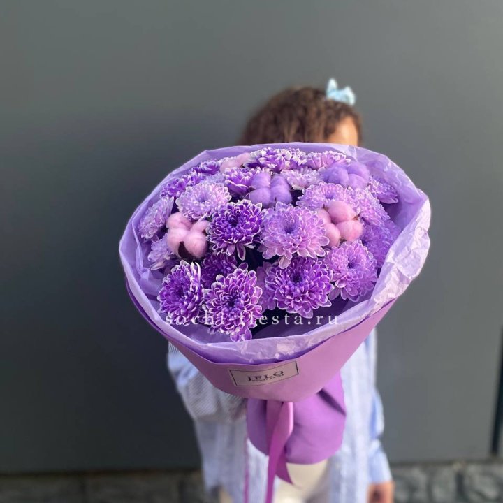 Хризантемы с хлопком в Новороссийске