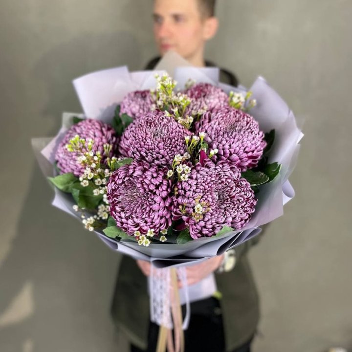 Букет хризантем "Палермо" в Новороссийске