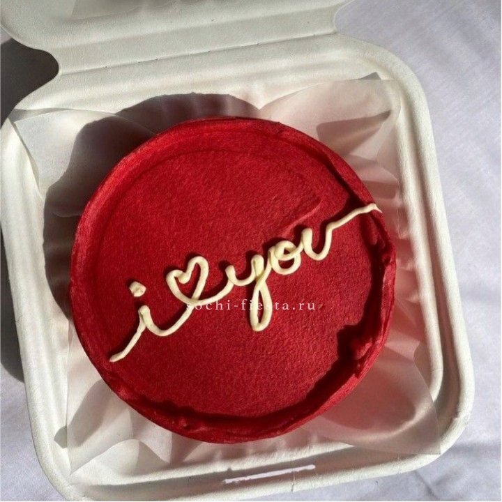 Бенто-торт "Я тебя люблю бесконечно" в Новороссийске