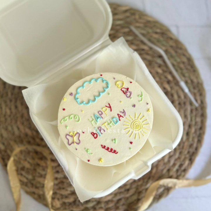 Бенто-торт "С днем рождения!"  в Новороссийске