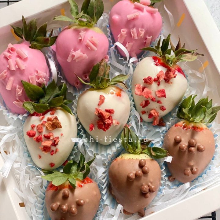 Клубника в шоколаде 9 ягод в Новороссийске