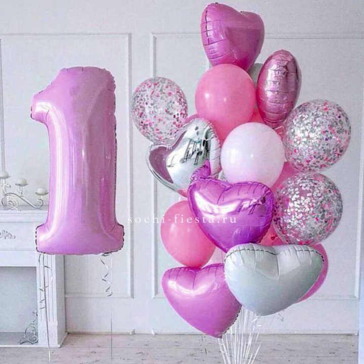 Набор шаров "С днем рождения" в Новороссийске
