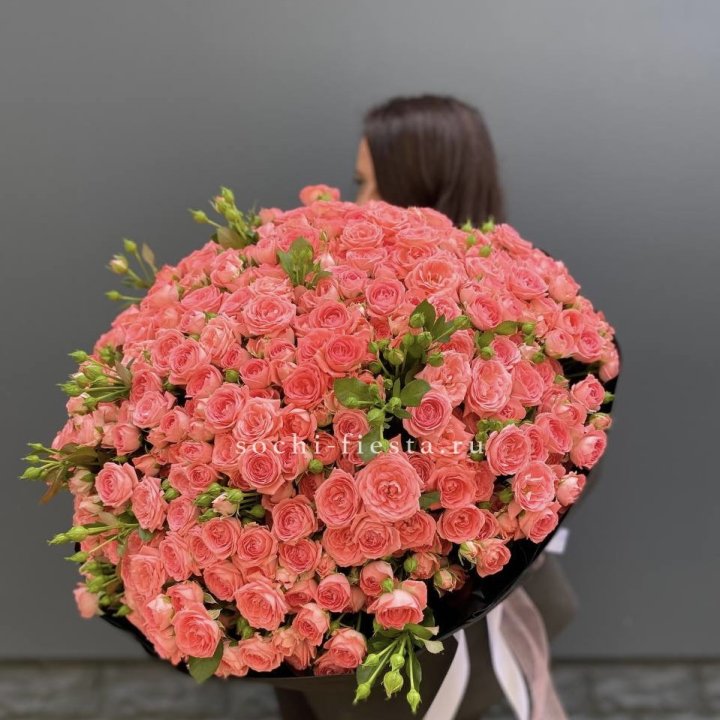 101 кустовая роза Барбадос в Новороссийске