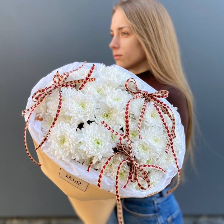 Букет "Хризантемы с любовью" в Новороссийске