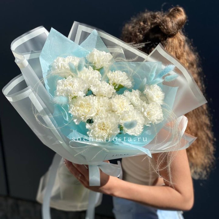 Воздушный букет из диантусов  в Новороссийске
