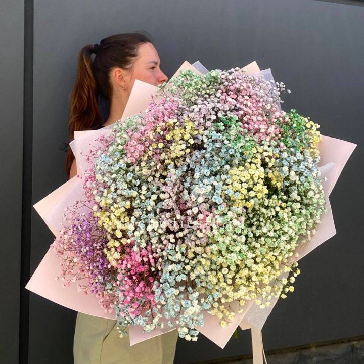 Пышный букет из гипсофил  в Новороссийске