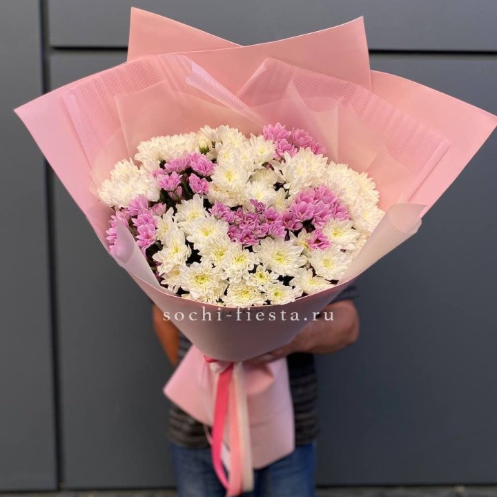  Букет хризантем- гигант  в Новороссийске