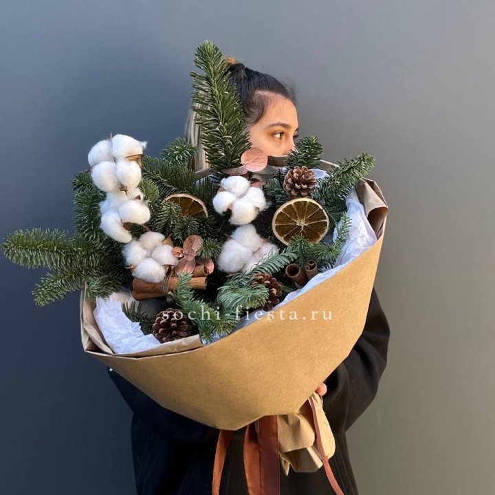 Зимний букет с нобилисом в Новороссийске