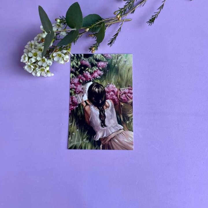 Открытка к букету "Среди пионов" в Новороссийске