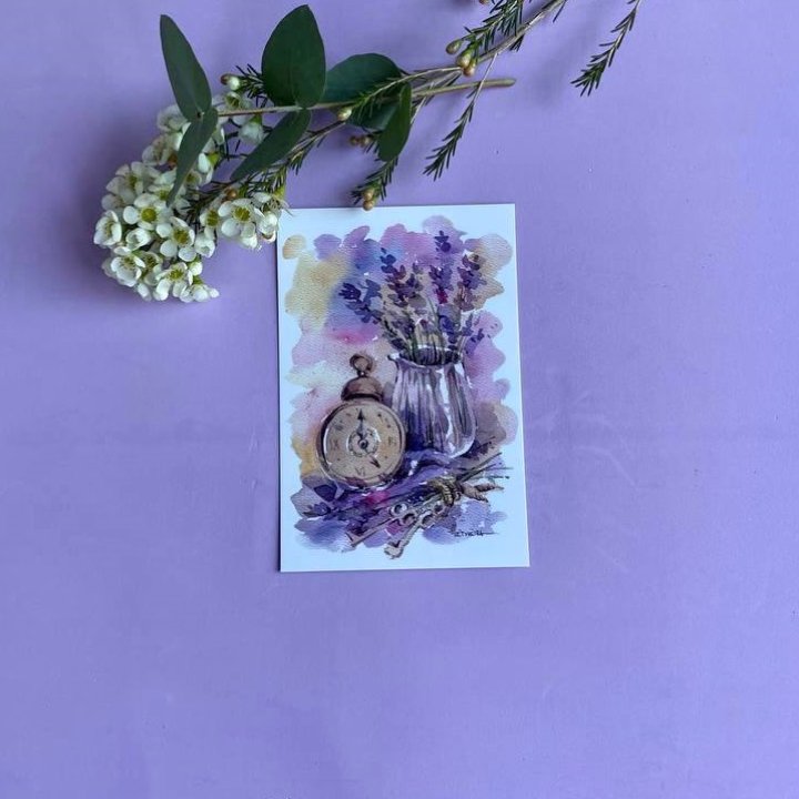 Открытка к букету "Часы" в Новороссийске