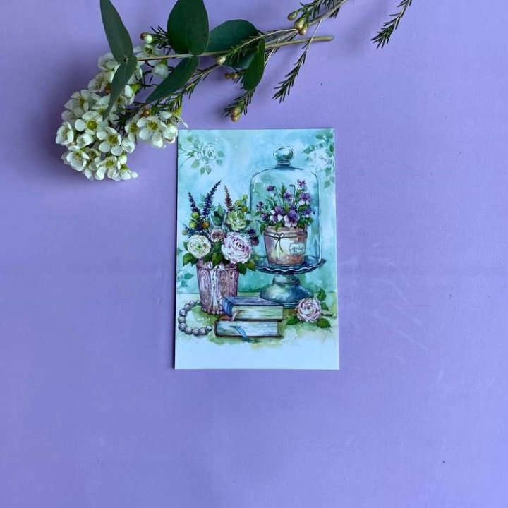 Открытка к букету "Книги" в Новороссийске