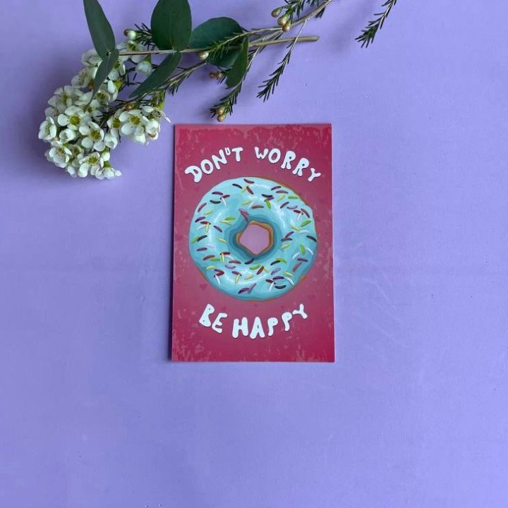 Открытка к букету "Не волнуйся..." в Новороссийске