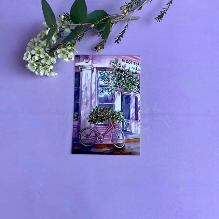 Открытка к букету "Розовый" в Новороссийске