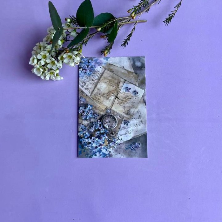 Открытка к букету "Время" в Новороссийске