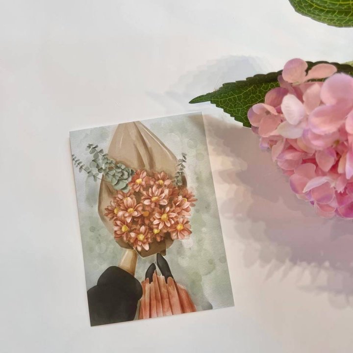 Открытка к букету "Букет" в Новороссийске