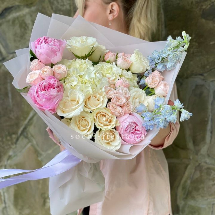 Букет с пионами "Богема" в Новороссийске