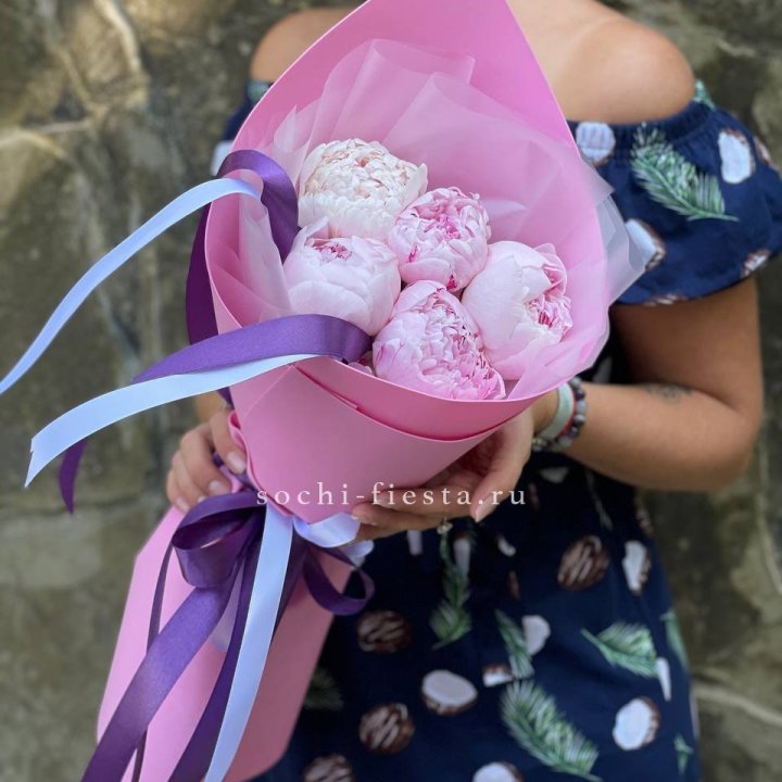 Букет пионов "НАЙ" в Новороссийске