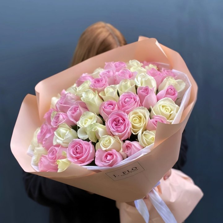 55 роз микс нежности в Новороссийске