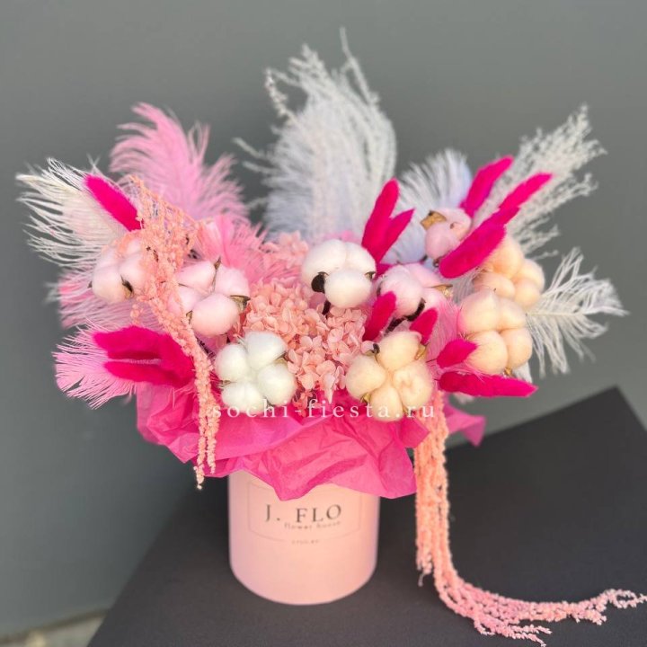 Авторский бокс с сухоцветами №1 в Новороссийске