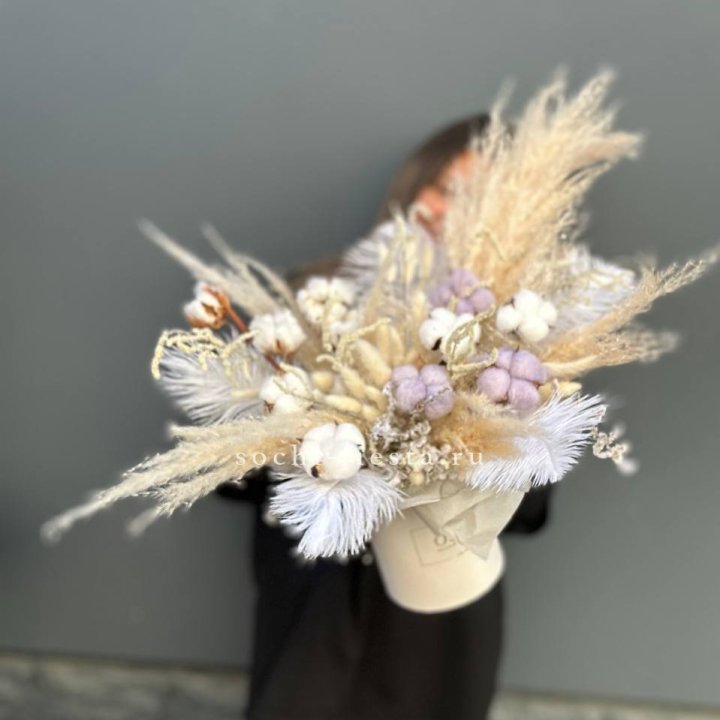 Авторский бокс с сухоцветами №3 в Новороссийске