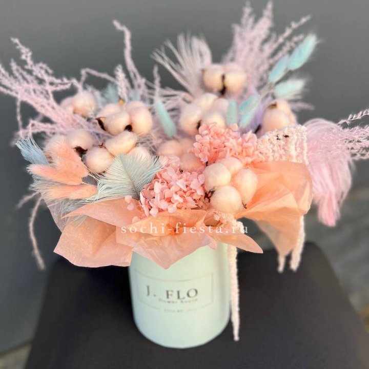 Авторский бокс с сухоцветами №3 в Новороссийске