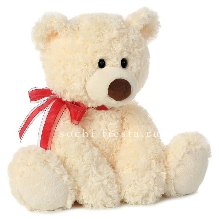 Белый плюшевый мишка  в Новороссийске