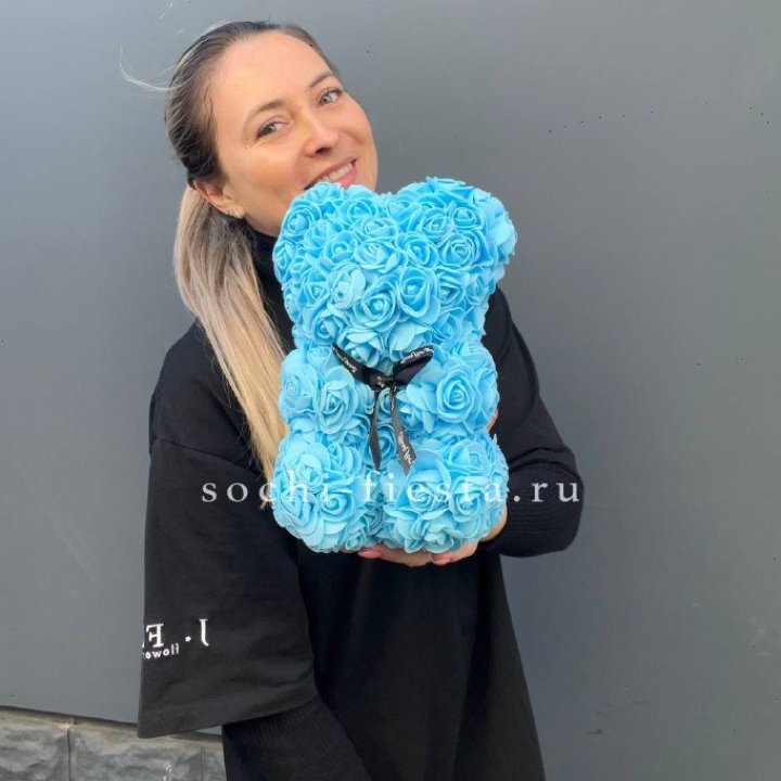 Игрушка медведь голубая в Новороссийске