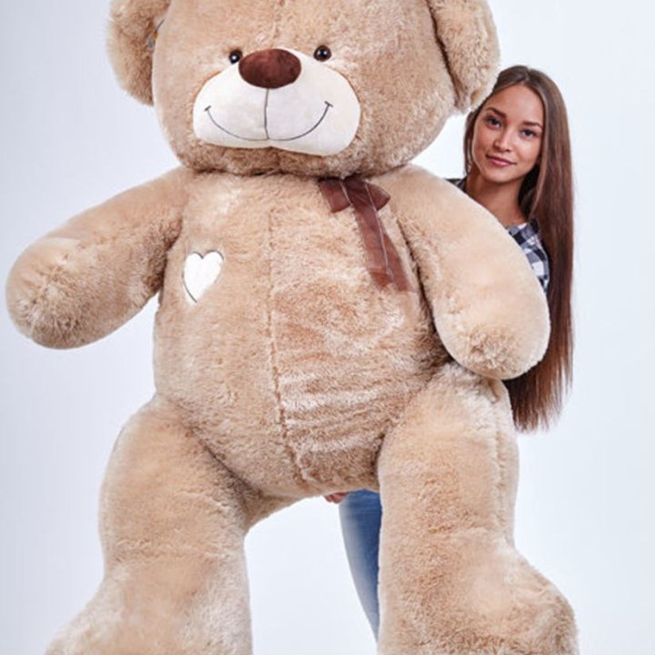 Бурый плюшевый мишка большой в Новороссийске