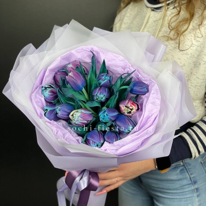 Букет тюльпанов "Пандора" в Новороссийске