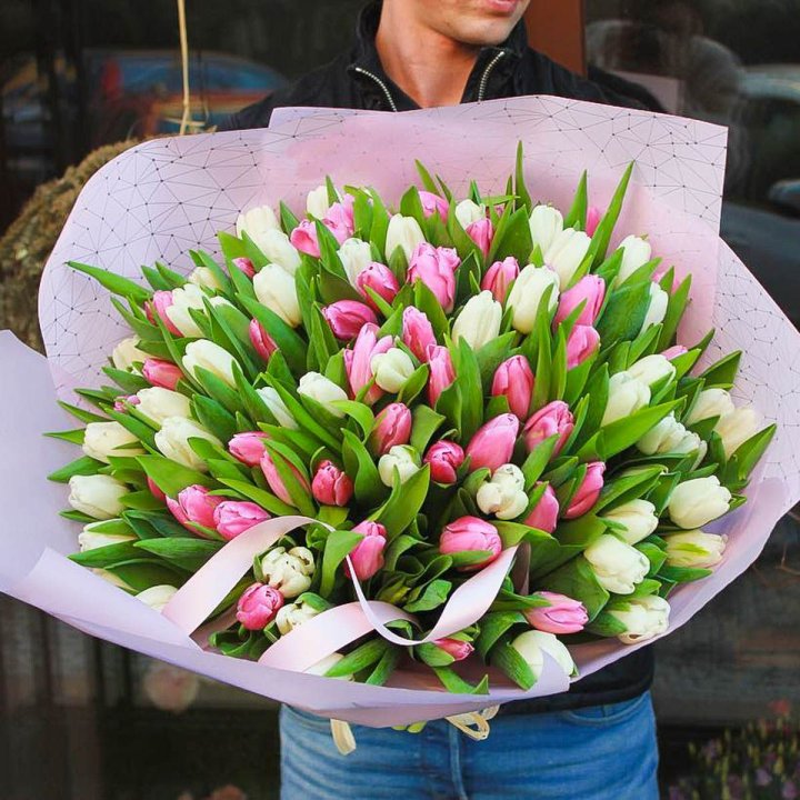 101 тюльпан микс в Новороссийске